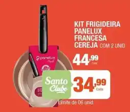 Santo Supermercados kit frigideira panelux francesa cereja oferta