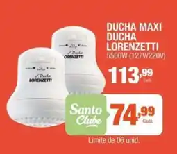 Santo Supermercados Ducha maxi ducha lorentzetti oferta