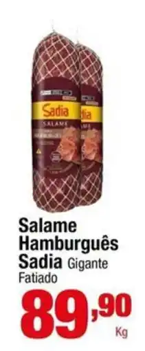 Santo Supermercados Salame hamburguês sadia gigante fatiado oferta