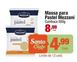 Santo Supermercados Massa para pastel mezzani oferta