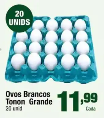 Santo Supermercados Ovos Brancos Tonon Grande oferta