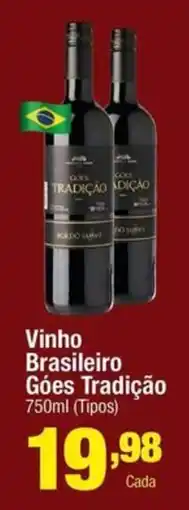 Santo Supermercados Vinho brasileiro gôes tradição oferta