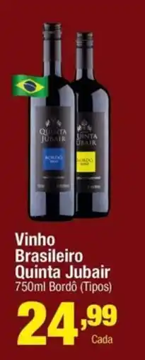 Santo Supermercados Vinho Brasileiro Quinta Jubair oferta