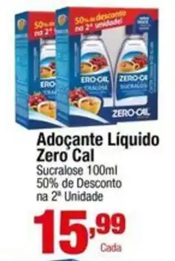 Santo Supermercados Adoçante Líquido Zero Cal oferta