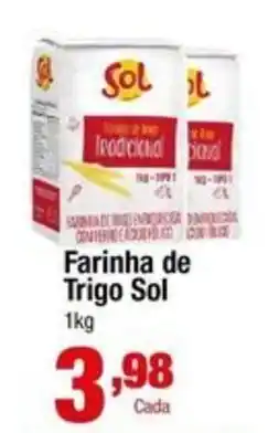 Santo Supermercados Farinha de Trigo Sol oferta