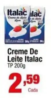 Santo Supermercados Creme De Leite Italac oferta