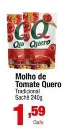 Santo Supermercados molho de tomate quero tradicional oferta