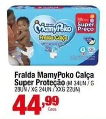 Santo Supermercados Fralda MamyPoko Calça Super Proteção oferta
