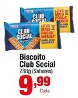 Santo Supermercados Biscoito club social oferta