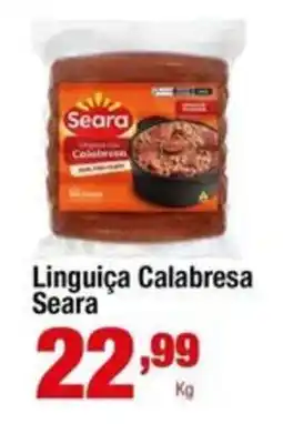 Santo Supermercados Linguiça Calabresa Seara oferta