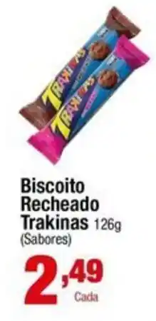 Santo Supermercados Biscoito Recheado Trakinas oferta