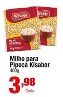Santo Supermercados Milho para Pipoca Kisabor oferta