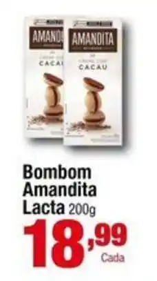 Santo Supermercados Bombom amandita lacta oferta