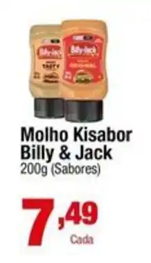 Santo Supermercados Molho Kisabor Billy & Jack oferta