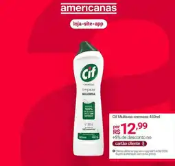 Lojas Americanas Cif - multiuso cremoso oferta