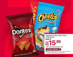 Lojas Americanas Doritos - salagadinho elma chips 62g a 10g bam m oferta