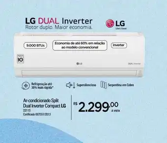 Zenir Ar-condicionado Split Dual Inverter Compact Lg oferta