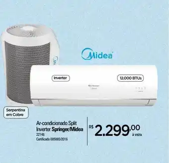Zenir Ar-condicionado Split Dual Inverter Springer Midea oferta
