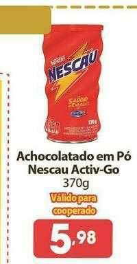 Coocerqui Achocolatado Em Pó Nescau Activ-go oferta