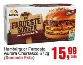 Negreiros Hambúrguer Faroeste Aurora Churrasco oferta