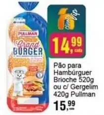 Negreiros Pão para Hambúrguer Brioche ou c/ Gergelim oferta