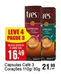Negreiros Capsulas Café 3 Corações oferta