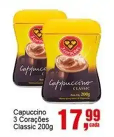 Negreiros Capuccino 3 Corações Classic oferta