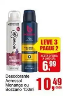 Negreiros Desodorante Aerossol Monange ou Bozzano oferta