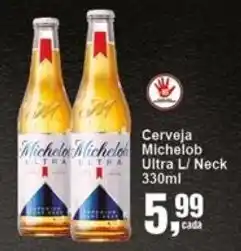 Negreiros Cerveja Michelob Ultra L/ Neck oferta