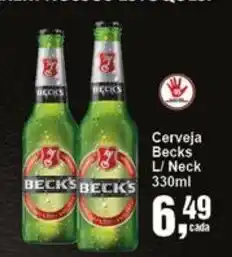 Negreiros Cerveja Becks L/ Neck oferta