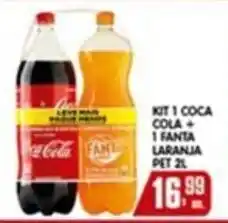 Higa's Supermercado Kit 1 coca cola + 1 fanta laranja oferta