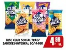 Higa's Supermercado Bisc club social trad/ sabores/integral oferta