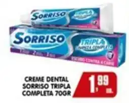 Higa's Supermercado Creme dental sorriso tripla completa oferta