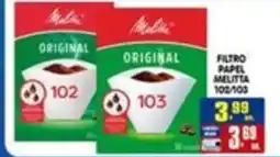 Higa's Supermercado Filtro papel melitta original oferta