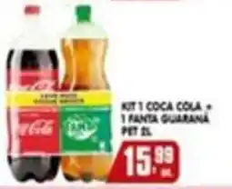Higa's Supermercado Kit 1 coca cola + 1 fanta guaraná oferta