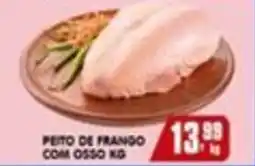 Higa's Supermercado Peito de frango com osso kg oferta