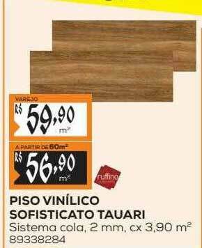 Obramax Piso Vinilico Sofisticato Tauari oferta