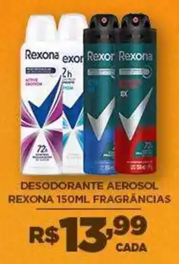 DB Supermercados Desodorante aerosol rexona fragrâncias oferta