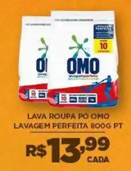 DB Supermercados Lava roupa pó omo lavagem perfeita oferta
