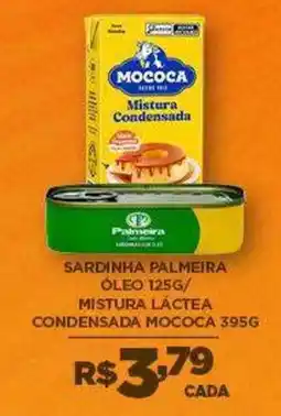 DB Supermercados Sardinha palmeira óleo mistura láctea condensada mococa oferta