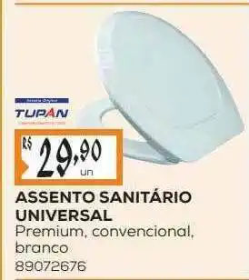 Assento Sanitario Universal Tupan