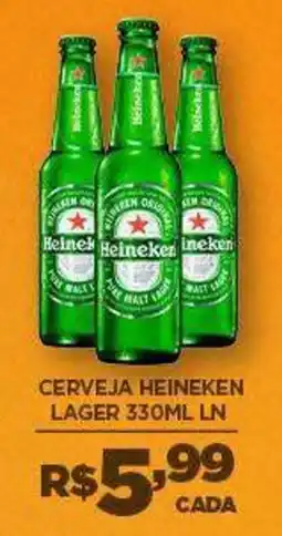 DB Supermercados Cerveja heineken lager oferta