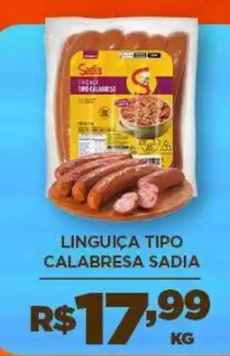 DB Supermercados Linguiça tipo calabresa sadia oferta