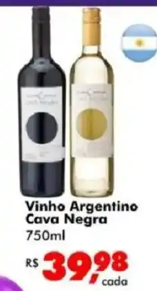 Big Box Vinho Argentino Cava Negra oferta