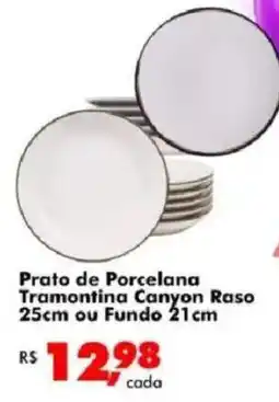 Big Box Prato de Porcelana Tramontina Canyon Raso oferta