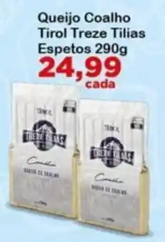 Chama Supermercados Queijo Coalho Tirol Treze Tilias oferta
