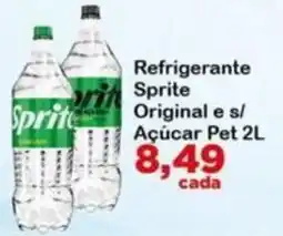 Chama Supermercados Refrigerante Sprite Original e sl Açúcar Pet oferta