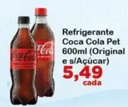 Chama Supermercados Refrigerante Coca Cola Pet Original e s/Açúcar oferta