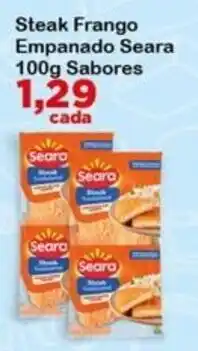 Chama Supermercados Steak Frango Empanado Seara oferta