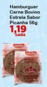 Chama Supermercados Hamburguer Carne Bovino Estrela Sabor Picanha oferta